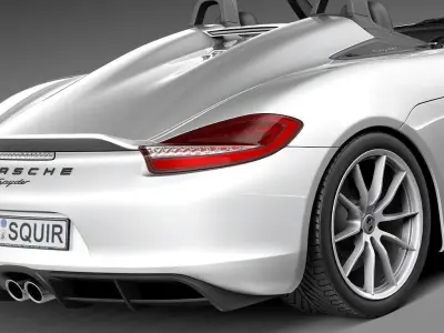 Porsche Boxster Spyder 2016 3D model