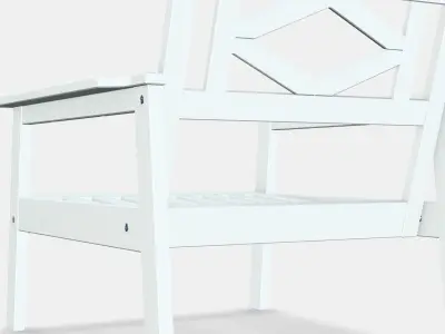 BONDHOLMEN Armchair outdoor Low-poly 3D model