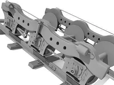 No texture Train Wheels 2 3D model