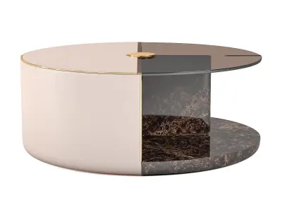 Turri ECLIPSE Round coffee tables 3D model