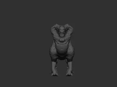 Sphinx creature cyclop 3D model
