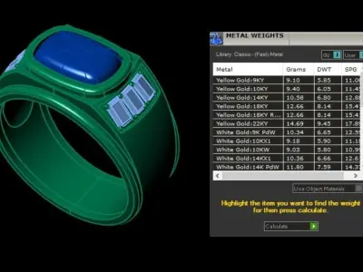 Ring Gemstone Free 3D print model
