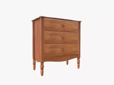 Wooden  Table Drawl  3D model