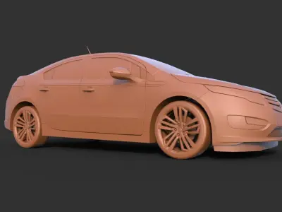 Chevrolet Volt 2012 3D print model