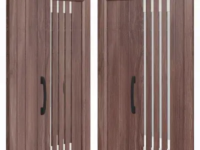 Interior Doors 3d model  Low-poly 3D model