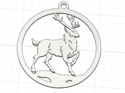 Christmas candle globe decoration 3D print model