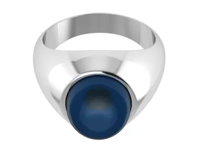 Cabochon Ring 0724 Free 3D print model