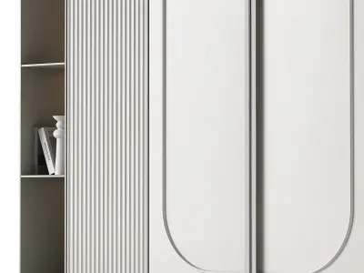 Cabinet furniture Modern minimal composition 3D model