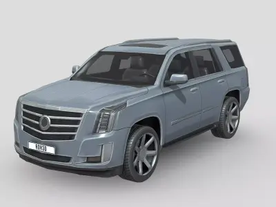 Cadillac Escalade 2015 Low-poly 3D model