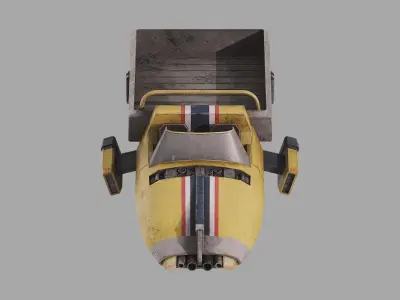 Merve Ute Speeder - Star Wars Downunder Low-poly 3D model