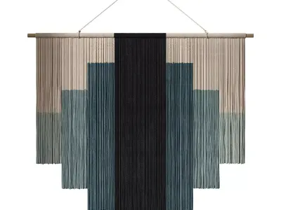 3D Wall Art 015 Macrame 05 3D model