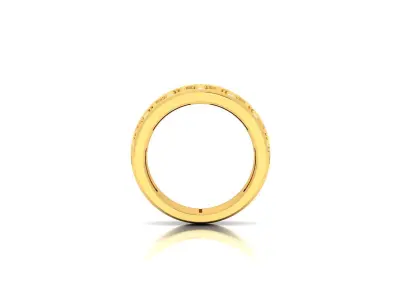 Band 3dm Render Details gold wedding with diamonds 3D print model