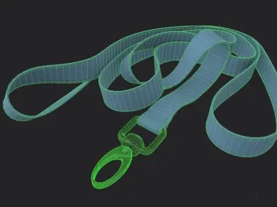 Pet Leash M02 Low-poly 3D model
