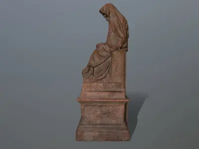 statue 1 Low-poly 3D model