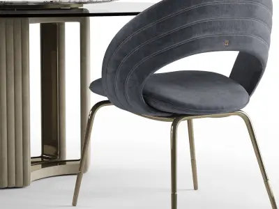 Kylo chair and table -  Visionnaire 3D model