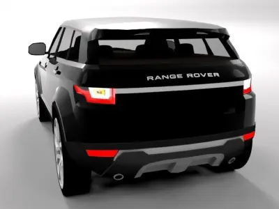 RANGE ROVER EVOQUE LOWPOLY Low-poly 3D model