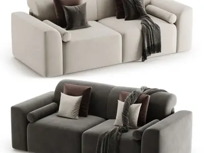 Corner Sofa Baivin Soft Light by Divan ru 3D model