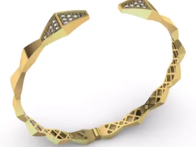 Bracelet Snake R-001 3D print model