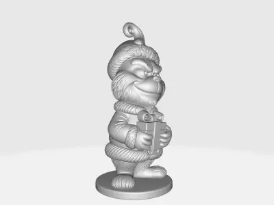 The Grumpy Christmas Thief Figurine Holiday Decoration 3D print model