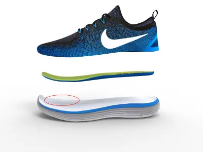 Nike Free Distance 2 3D model