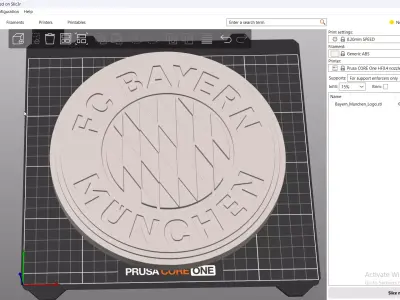 Bayern Munich Logo Badge  - cinematic - 3D print 3D model