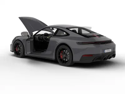 Porsche 911 Carrera GTS 2025 HQ 3d model 3D model