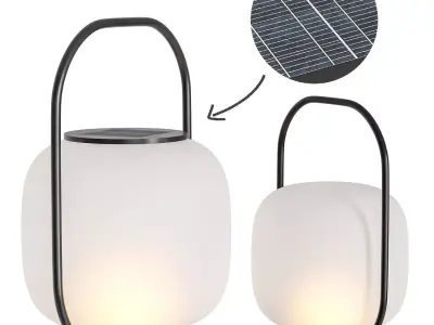 Waterproof Portable Rechargeable Solar Powered Outdoor Floor 3D model