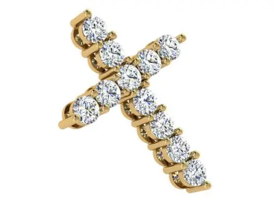 Cross Diamond Pendant 2977 3D print model