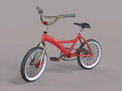 Bike 3d model kids bicycle 3D model