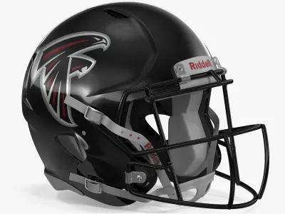 Atlanta Falcons American Football Helmet 3D model