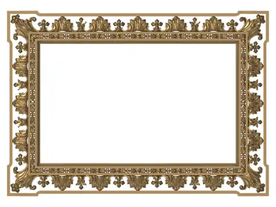5 carved frames set 3D Model Pack order