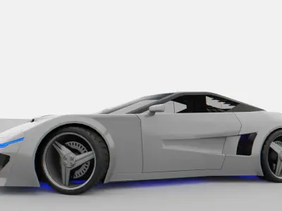 Si-Fi Sport Car 3D model