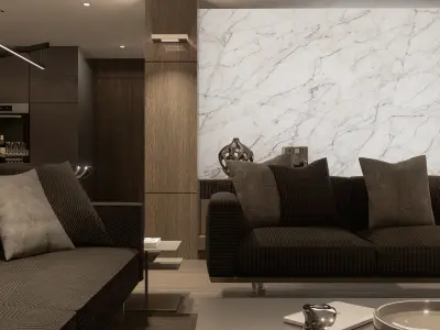 Modern living - B 3D model