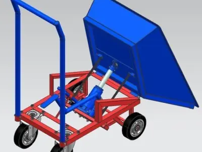 Hydraulic Wheelbarrow For Workshop 3D model