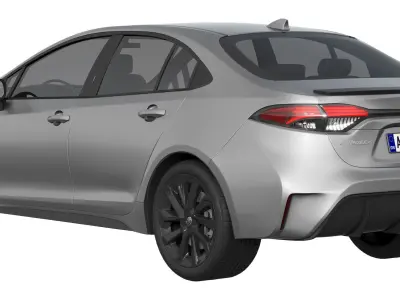 Toyota Corolla Sedan hybrid 2023 3D model