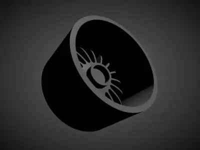 Alpina scalable and Printable rim 3D print model