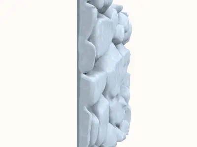Rough Travertine Wall Asset 3D model