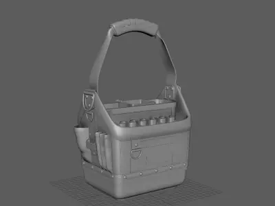 Heavy Duty Tool Bag  Veto Pro Pac Style  Game Ready 3D Model Low-poly 3D model