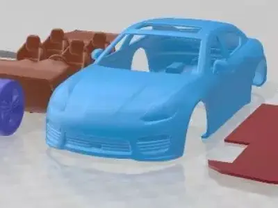 Porsche Panamera Turbo S 2014 Printable Car  3D print model