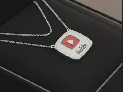 social media pendant 3D print model
