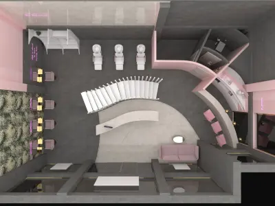 Hair Studio Beauty Salon 3D model