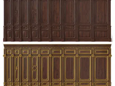 Wooden panel 03 07 3D model