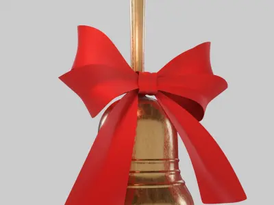 Christmas Bell 01 PBR 3D Low-poly 3D model