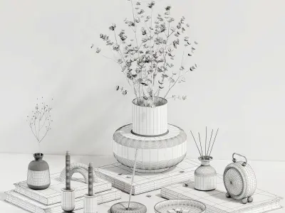 decorative set 1 3D model