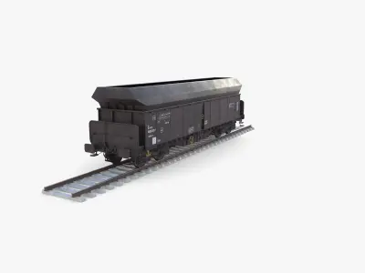 CFR Fals Self Discharger Rail Car v1 3D model