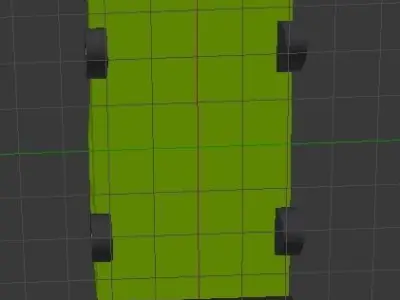 Cartoon Low Poly Car Low-poly 3D model