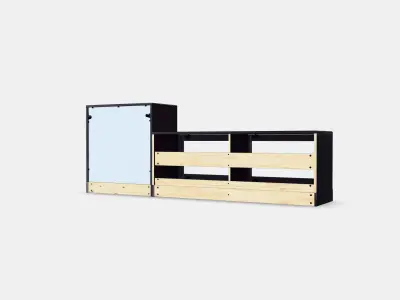 HAVSTA TV storage combination 3 Low-poly 3D model