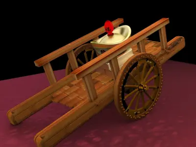 Chinese cart  3D model