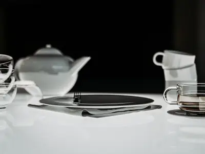 Glass Tables rr 3D model