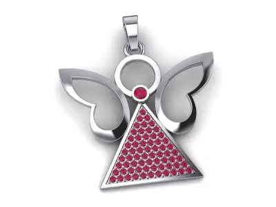 Angel pendant 3D print model